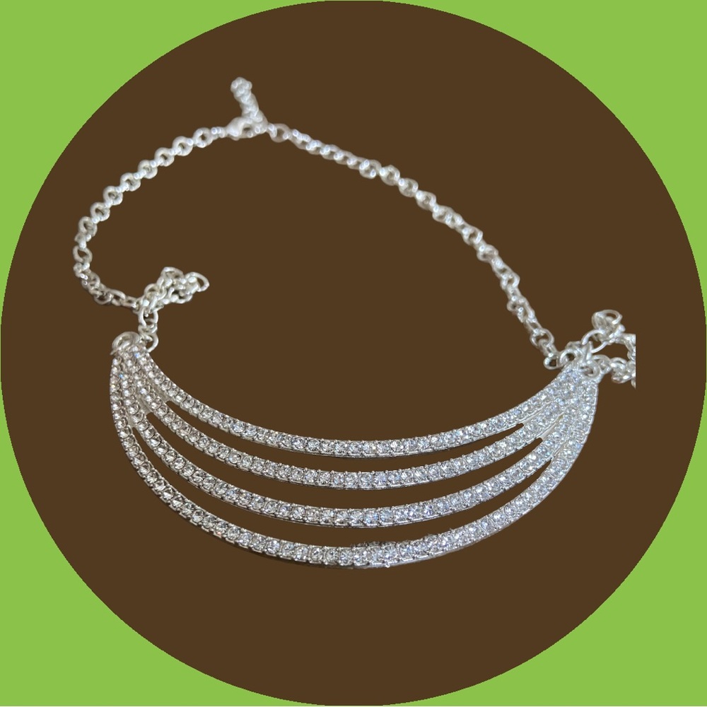 Swarovski Crystals three ring choker necklace new perfect gift for Christmas